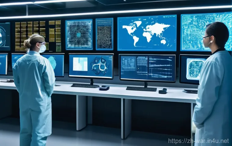 생화학 무기 위험성 - **Prompt: The Dual Nature of Advanced Biotechnology**
    A visually rich, conceptual illustration d...