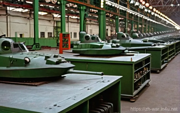 소련의 군사 전략 - **"Deep Battle" Mechanized Assault:** A wide, cinematic shot depicting a large-scale Soviet "Deep Ba...