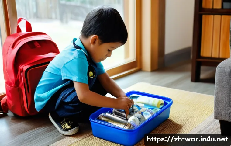 핵전쟁 가능성과 대비책 - **Prompt for "The Prepared Home: Facing the Unknown with Resilience"**
    "A diverse family, includ...